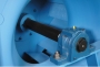 The fans is sandblasted to SSPC-10 requirement and coated with a 3-coat epoxy paint system. The bearing is mounted on a split-type pillow block and the SS shaft is covered with a anticorrosion coating.